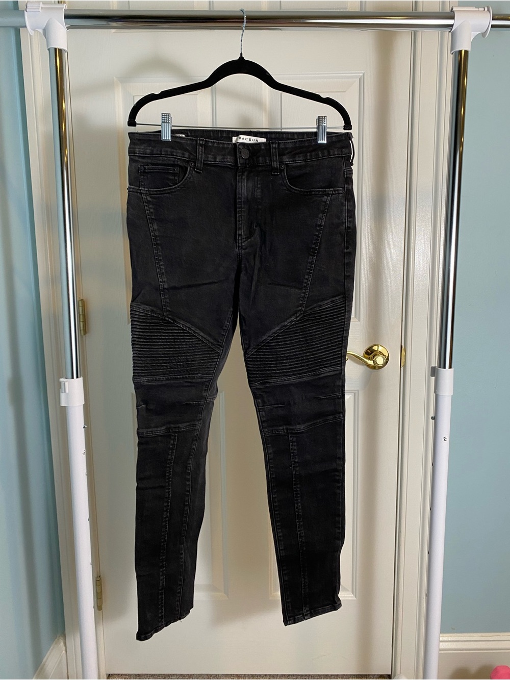 PacSun Black Skinny Moto Jeans